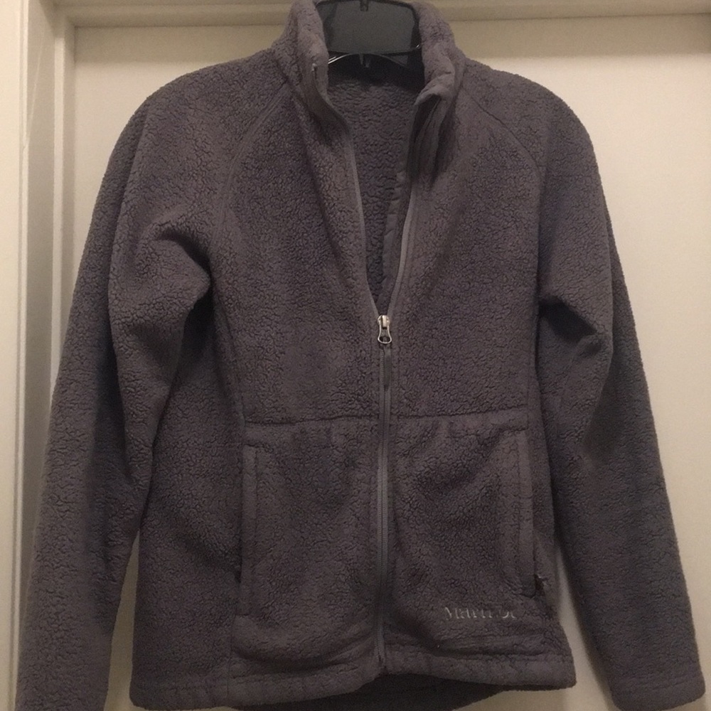 Marmot grey fleece size small